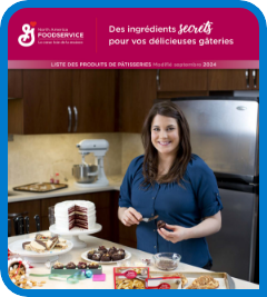 Page couverture de la liste des produits de pâtisserie de General Mills